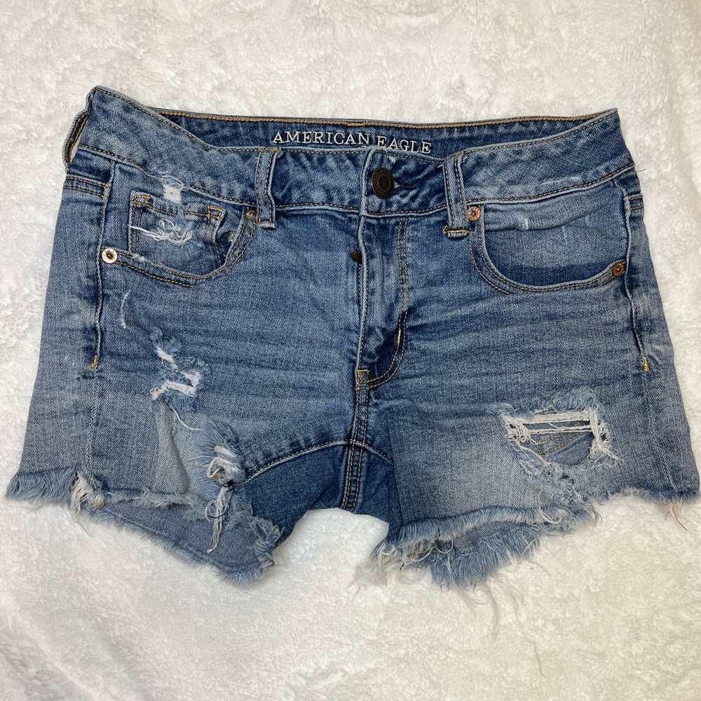 EUC - American Eagle Stretch Denim Shorts - Size 6
